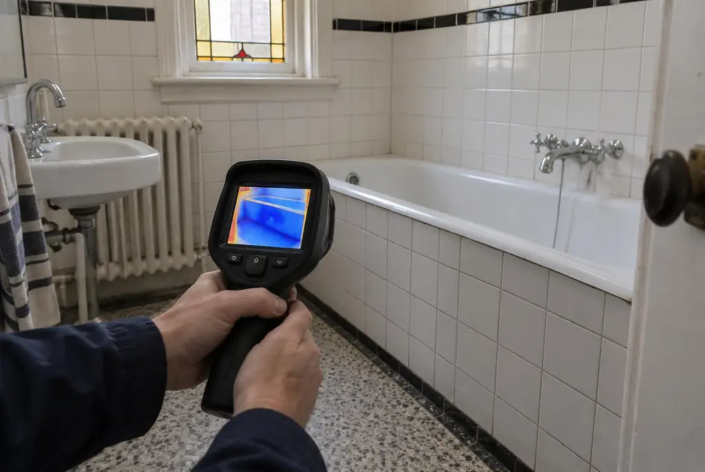 Lekdetectie Woudenberg – onderzoek in een badkamer van een oudere woning