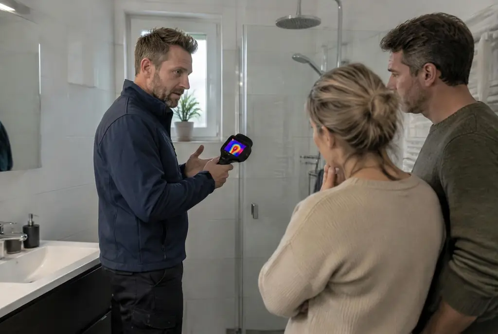 Lekdetectie Woudenberg – specialist legt bevindingen uit aan bewoner